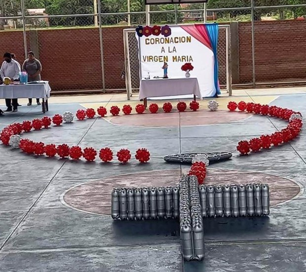 Un rosario gigante en Bolivia