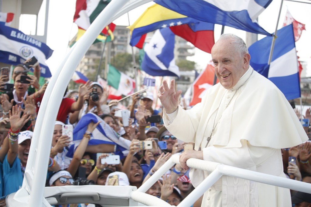 Pope Francis at world youth day