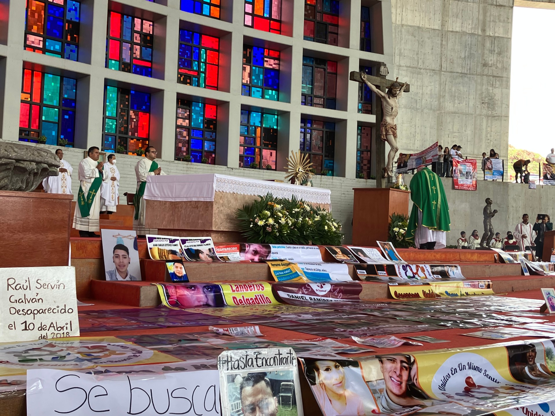 Misa por los desaparecidos en Guadalajara Santuario de los mártires