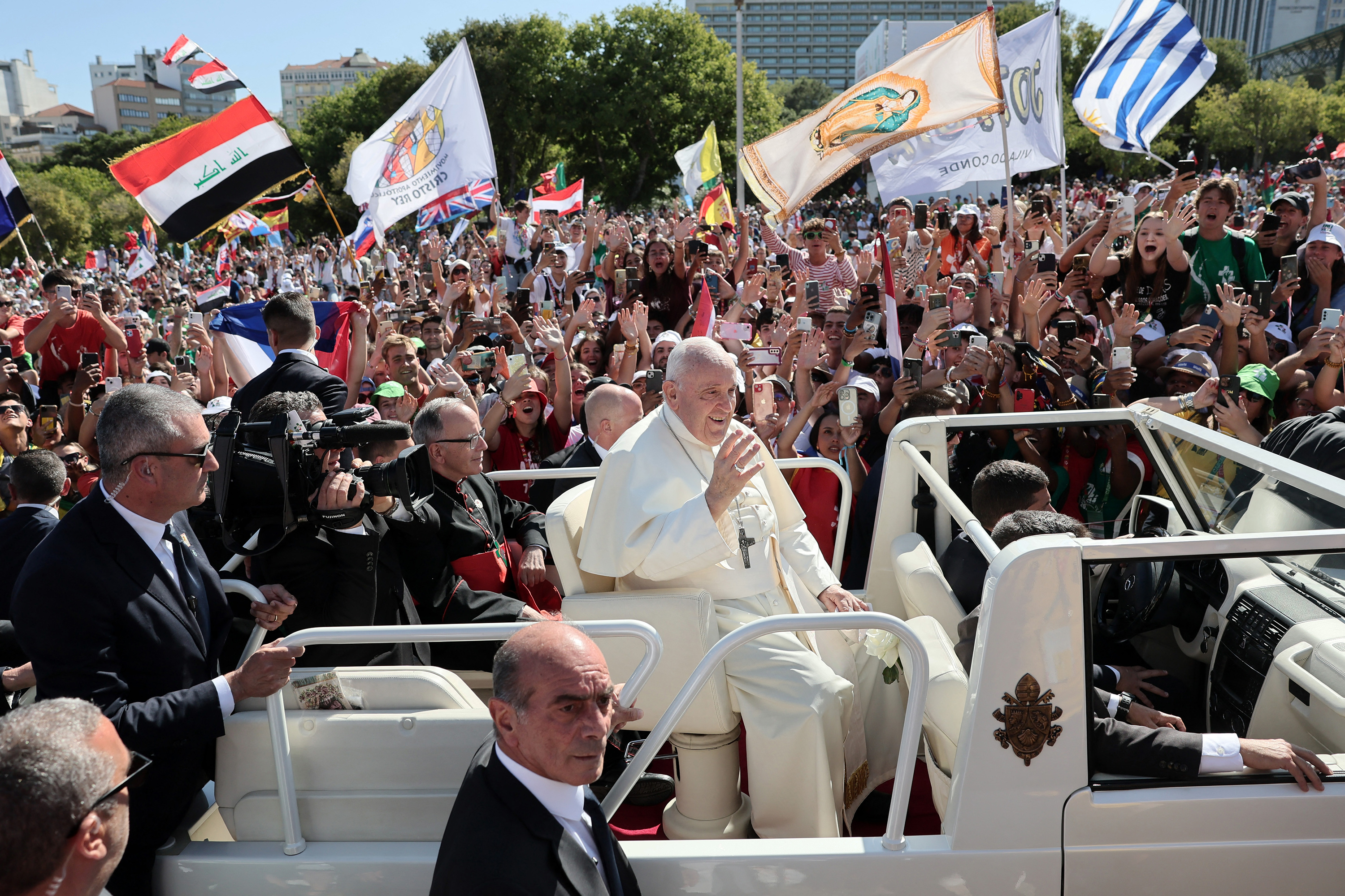 Primeras imágenes de la ceremonia de bienvenida de la JMJ
