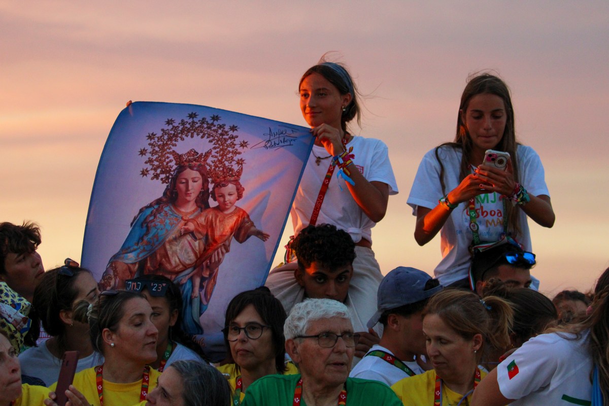 Pope Francis presides over World Young Day vigil with young people in Tejo Park, Lisbon