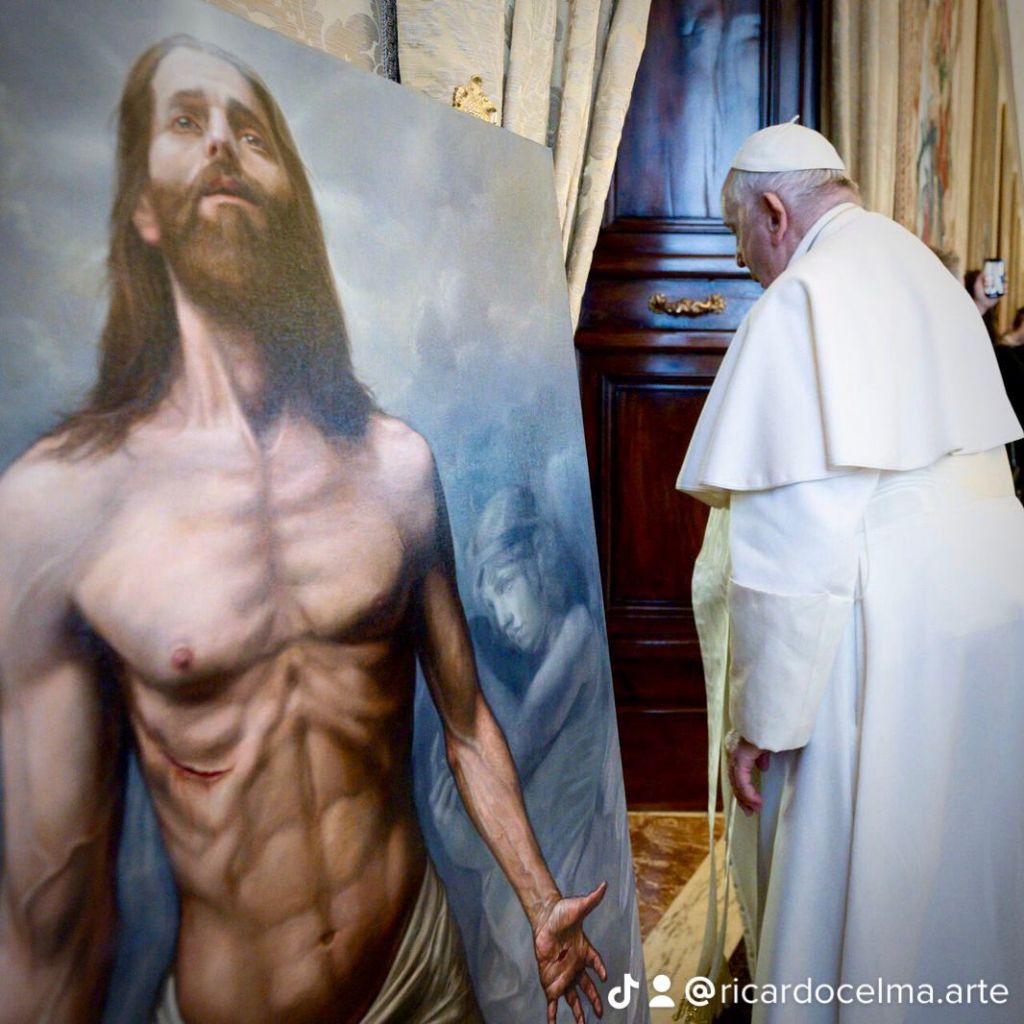 Obra de Ricardo Celma obsequiada al Papa Francisco El cristo de los pobres
