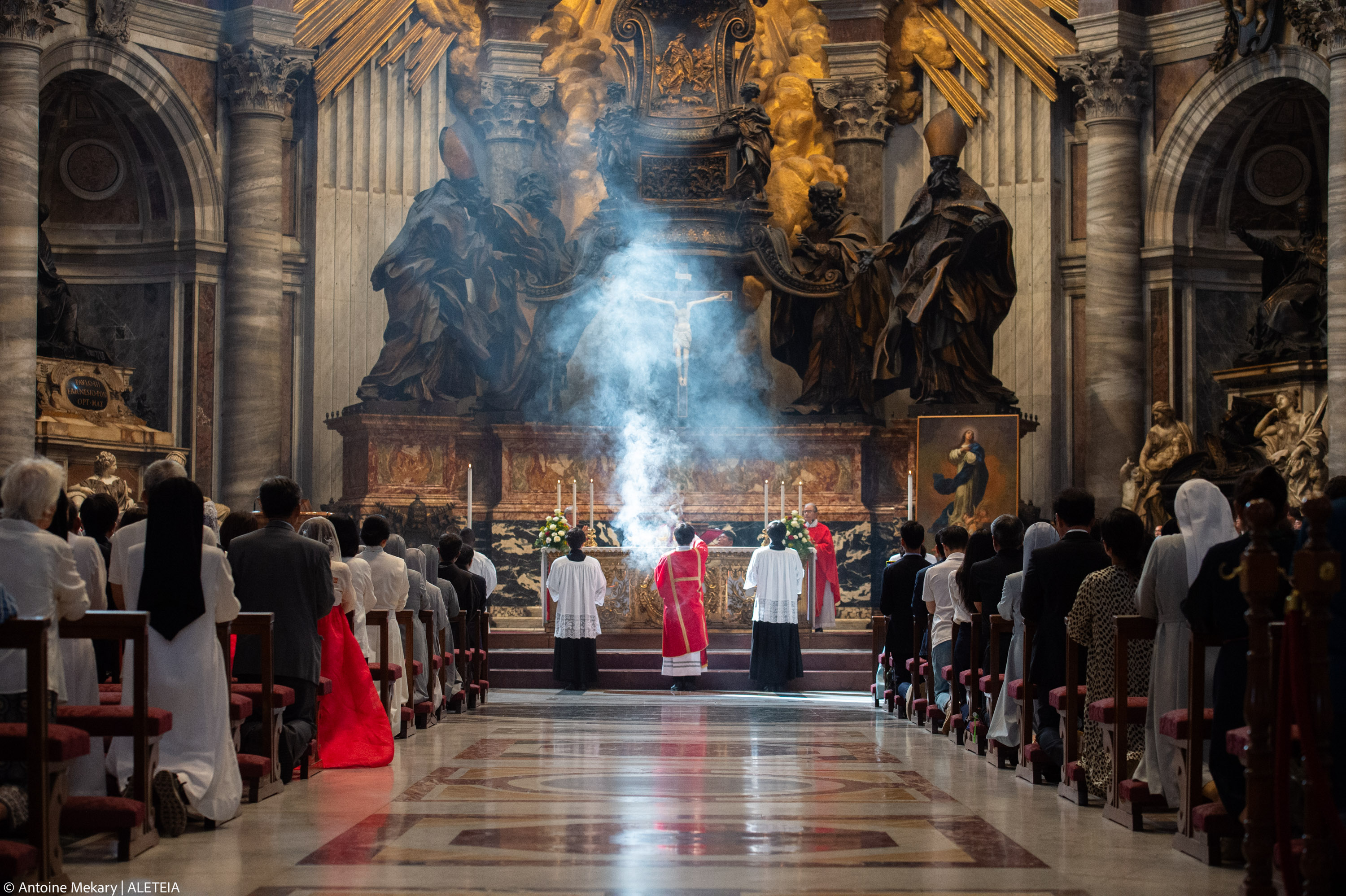 La estatua de San Andrés Kim en Vaticano