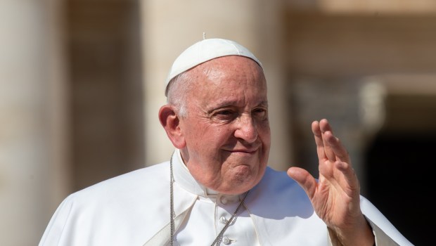 Pope Francis during his weekly general audience in St. Peter's square