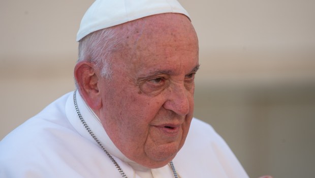 Pope Francis during his weekly general audience in St. Peter's square