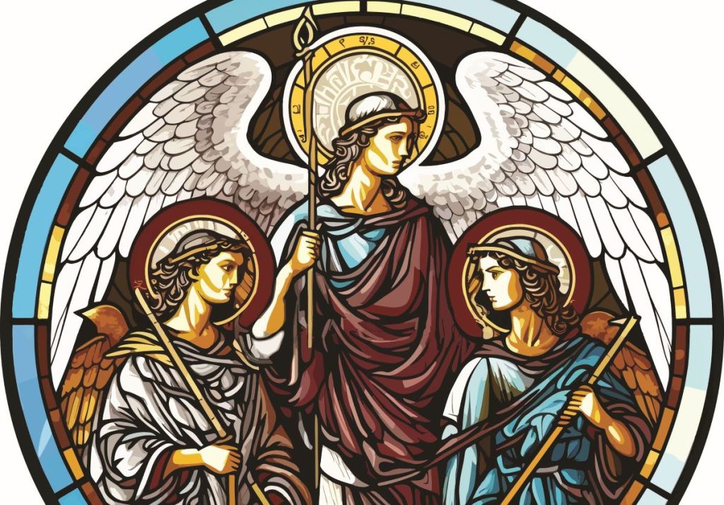 Santos arcángeles Miguel, Gabriel y Rafael