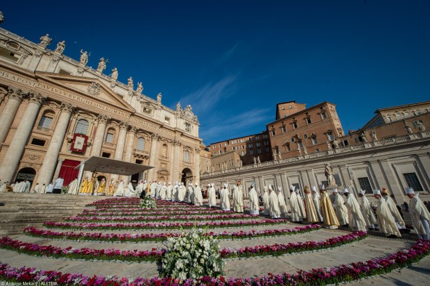 Pope Francis leads a mass on the opening day of the 16th Ordinary General Assembly of the Synod of Bishops 2023