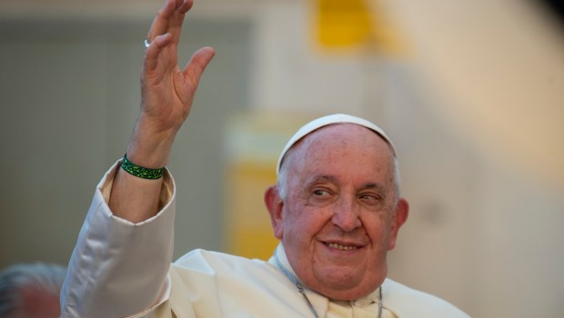 Pope Francis at the conclusion of his weekly general audience.