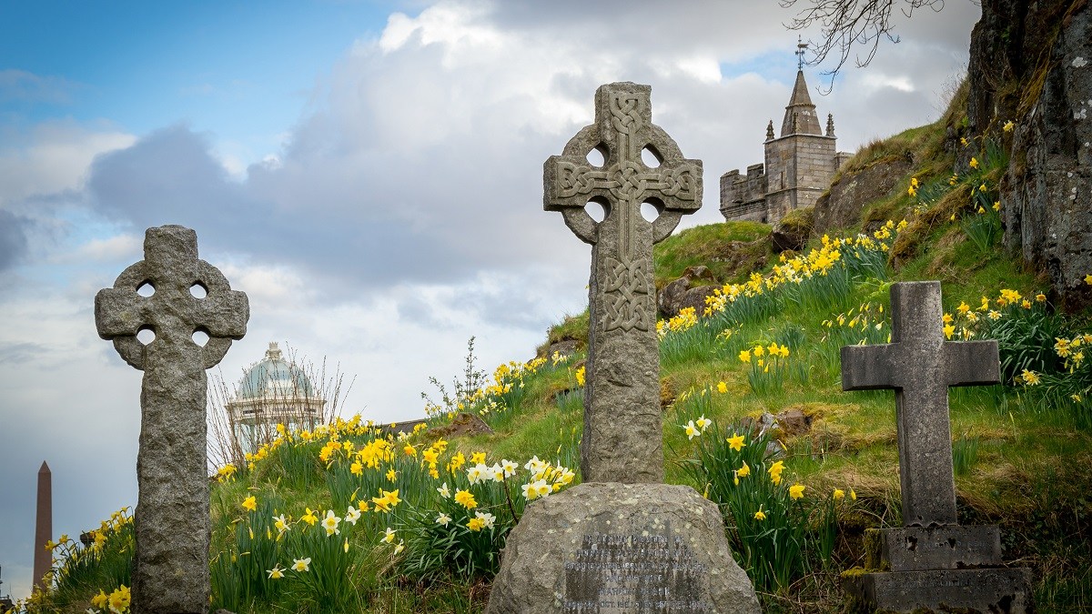 Irish crosses headstones
