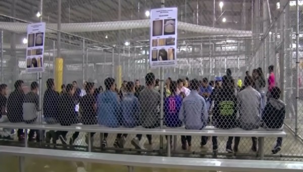 Illegal aliens in detention center