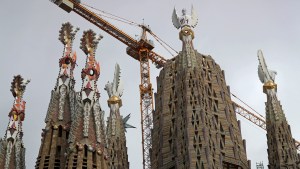 Expiatory Church of the Sagrada Familia basilica in Barcelona