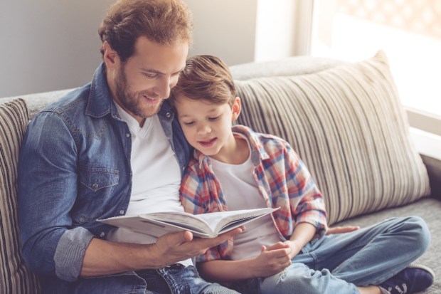father-son-book-reading