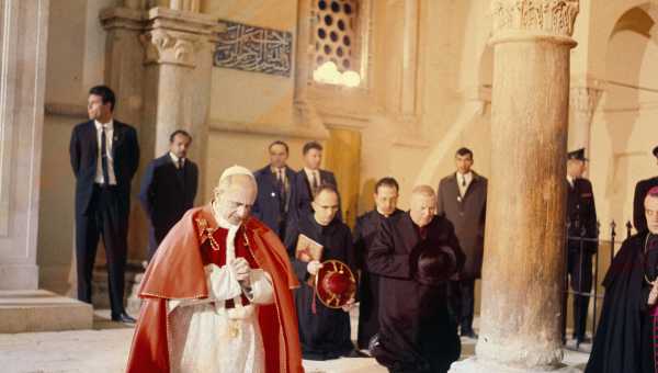 Papież Paweł VI w Wieczerniku