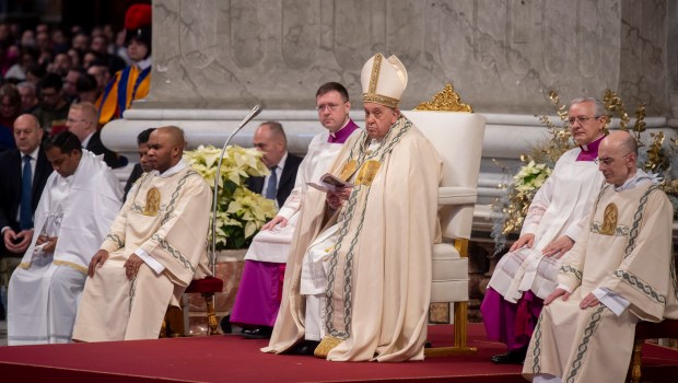 Pope Francis celebrates New Year's Day mass at St. Peter's Basilica