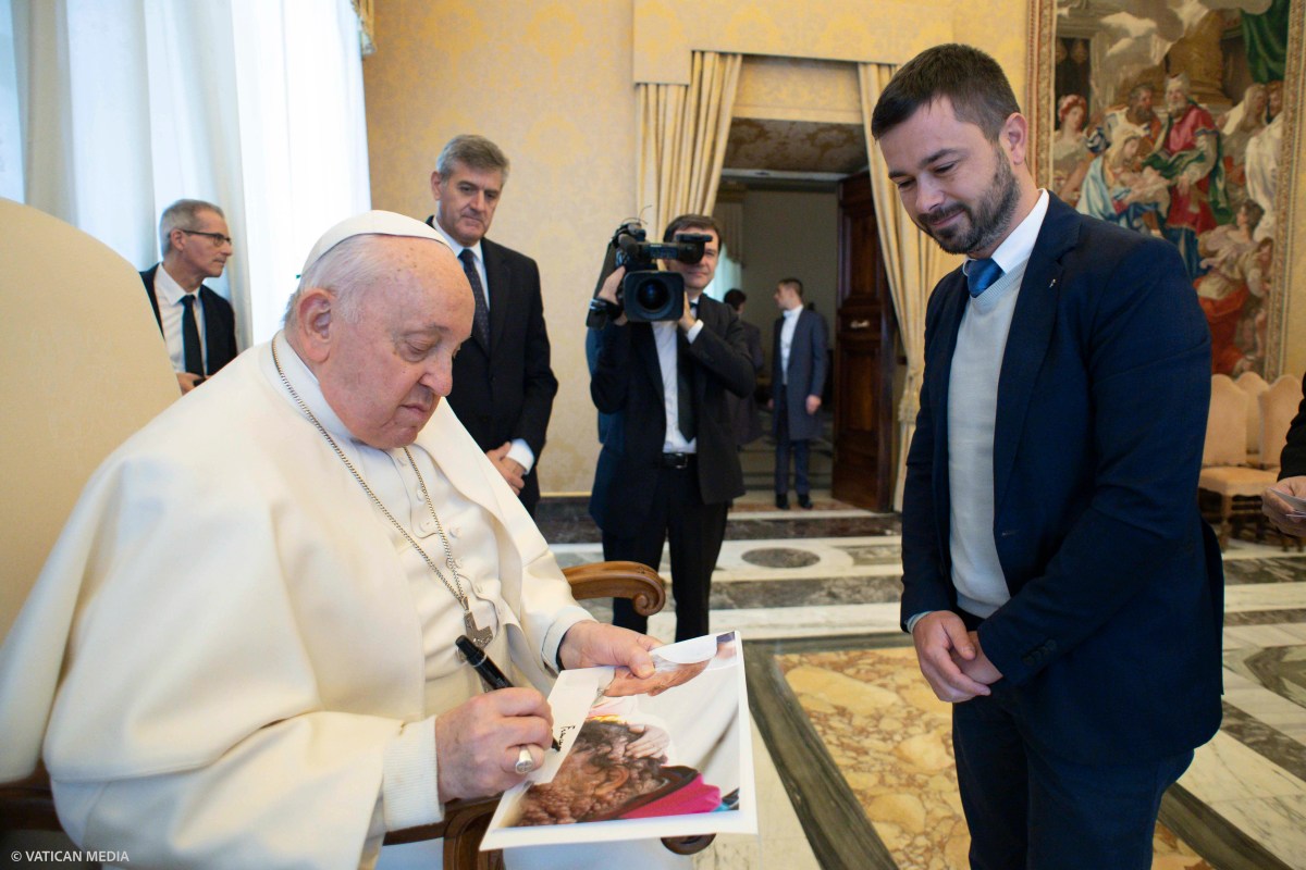 Reunión del Papa con los fotoperiodistas del Vaticano