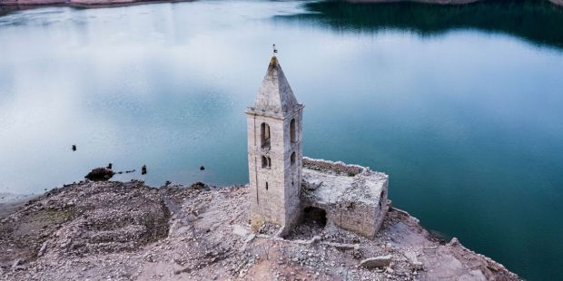 La iglesia sumergida bajo el agua más antigua del mundo