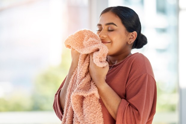 woman-smelling