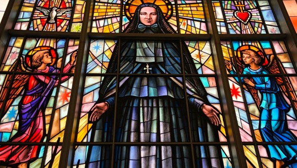 St. Frances Cabrini Shrine, NYC - stained-glass window