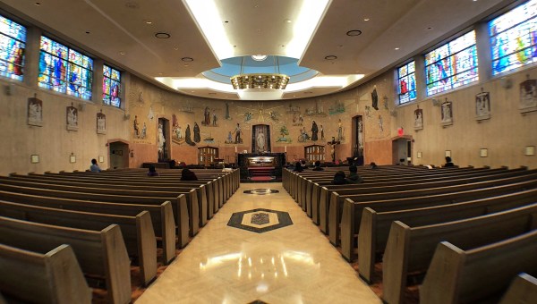 Interior of St. Frances Cabrini Shrine in NYC