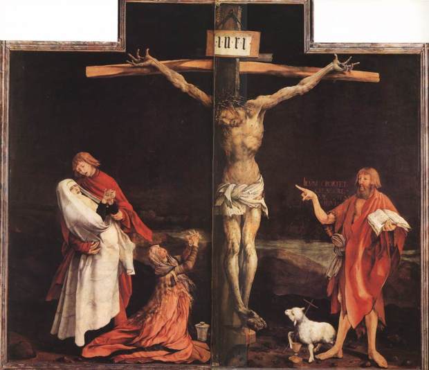Matthias_Grunewald – ukrzyżowanie – ołtarz w Isenheim