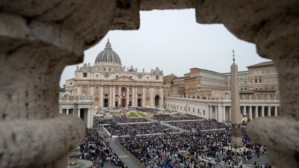 Pope Francis presides over the Easter Mass as part of the Holy Week celebrations