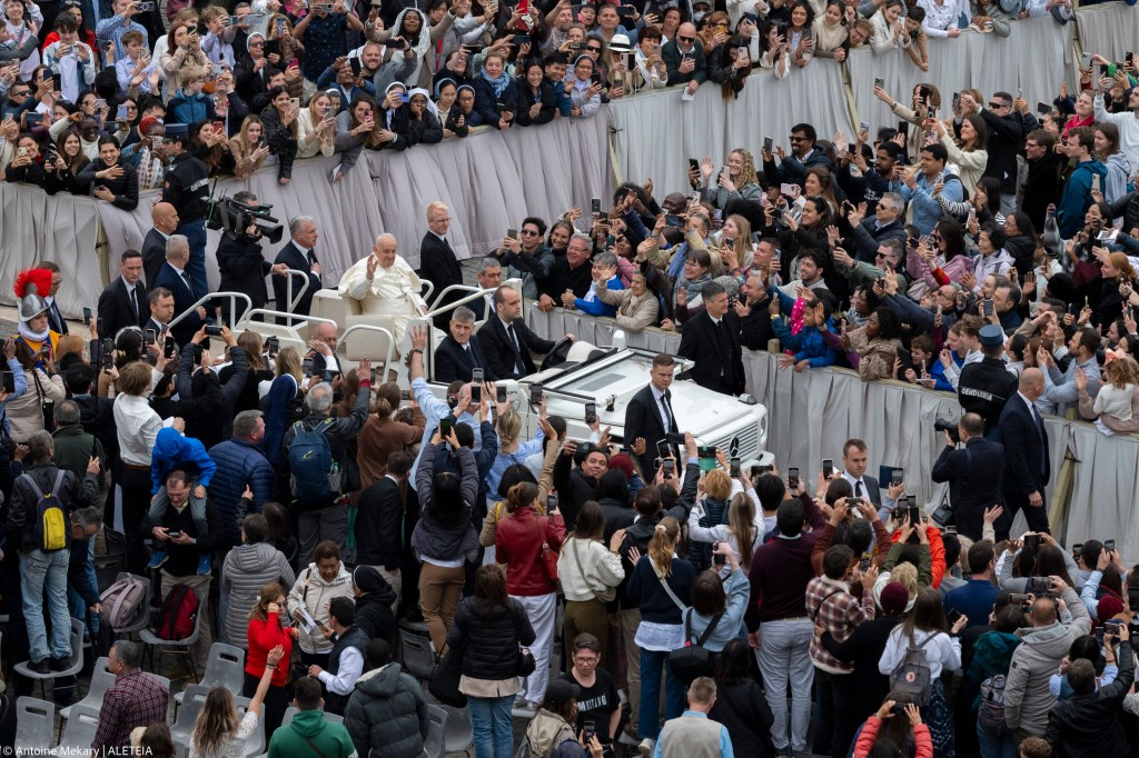 Pope Francis presides over the Easter Mass as part of the Holy Week celebrations