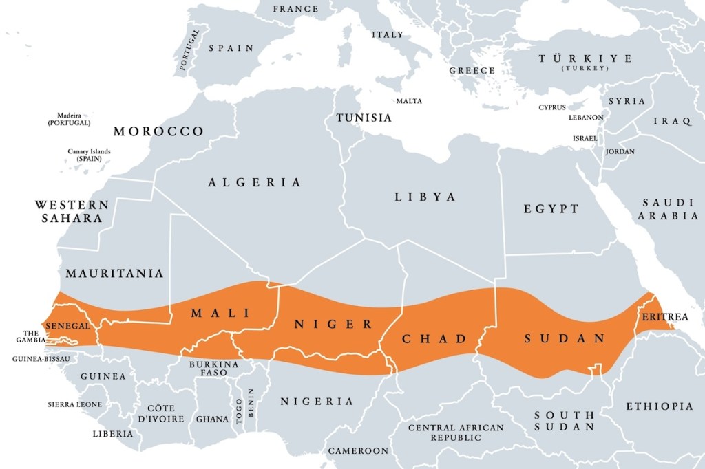 Sahel Africa region map