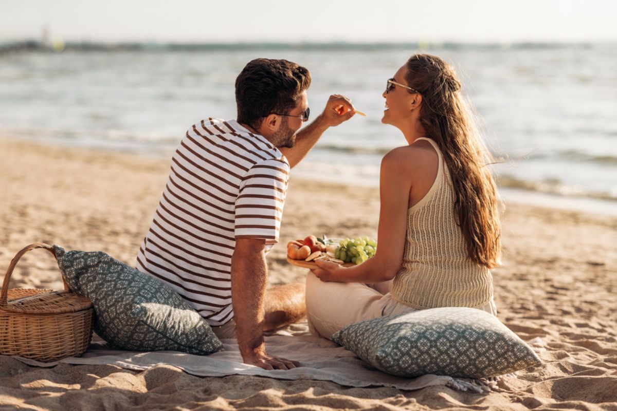 couple in the beach