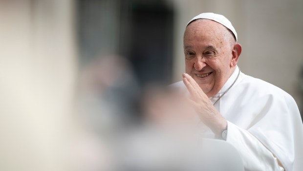 Pope Francis during his weekly general audience in St. Peter's square at the Vatican on June 19, 2024.