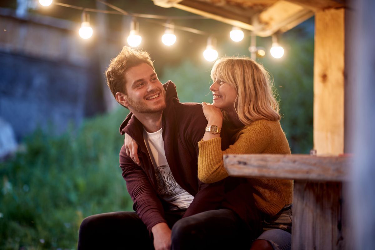 couple in the forest