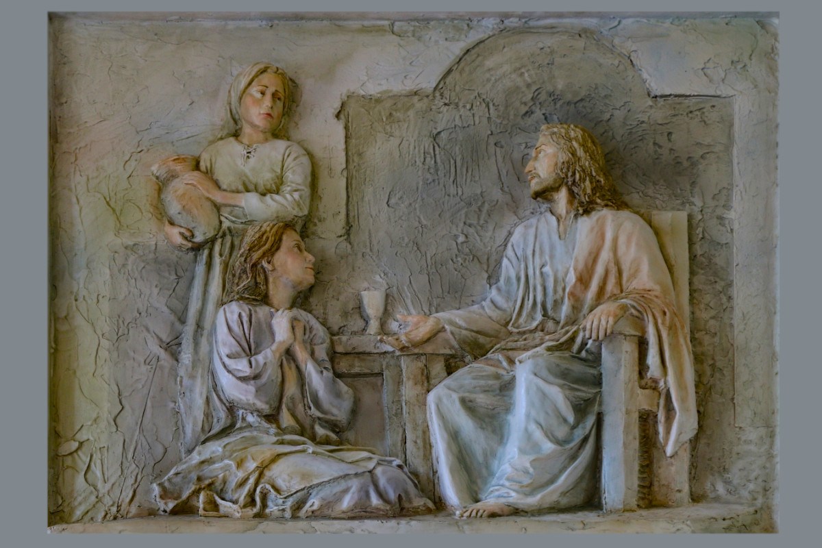Martha and Mary with Jesus in Bethany