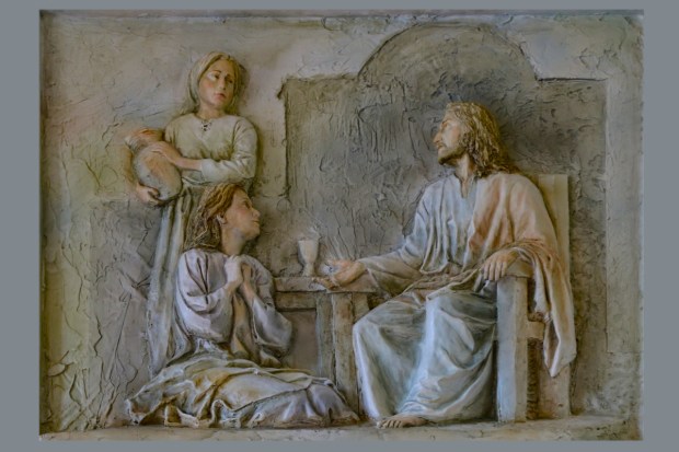 Martha and Mary with Jesus in Bethany