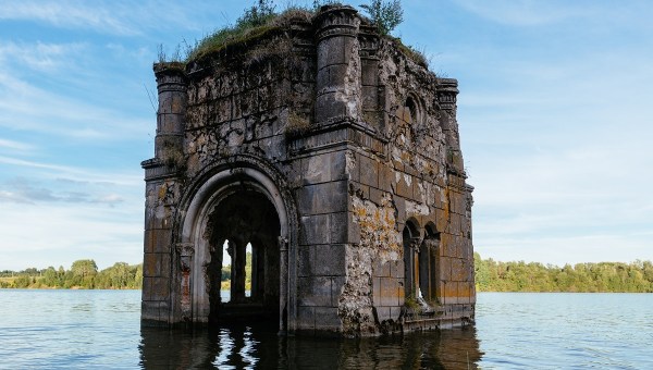 Old Flooded Ruined abandoned church
