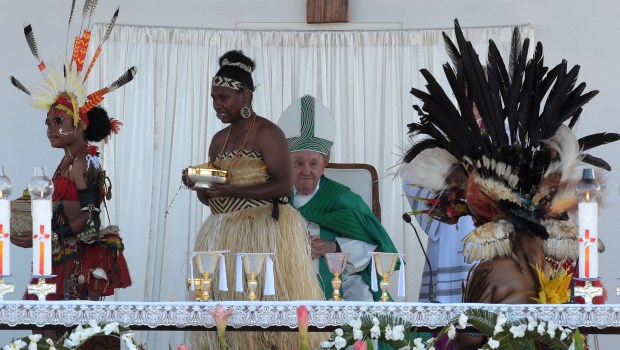 Pope Francis-mass-Sir John Guise Stadium-Port Moresby-Papua New Guinea