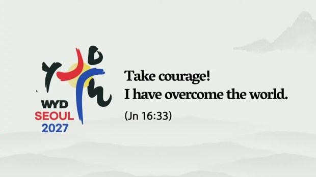 Seoul World Youth Day slogan and logo in English