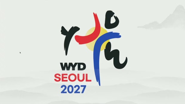 Seoul World Youth Day slogan and logo in English