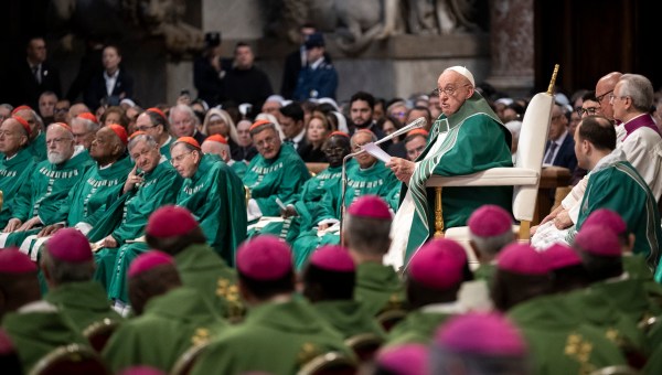 Pope Francis closing mass Synod of Bishops 2024 at St Peter's basilica