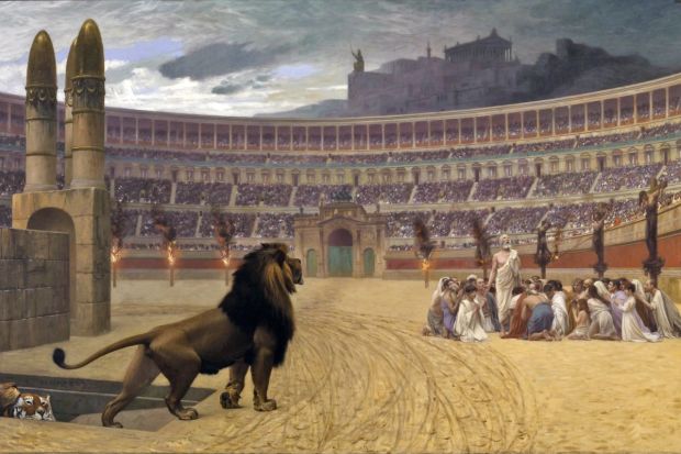 The last prayer of the Christian martyrs