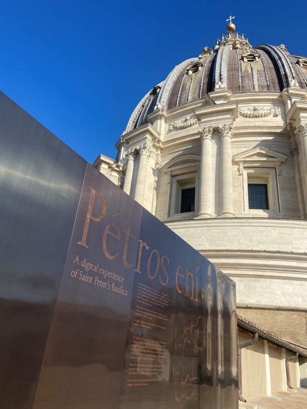 Images from the new artificial intelligence enhanced exhibit in St. Peter's Basilica in partnership with Microsoft.