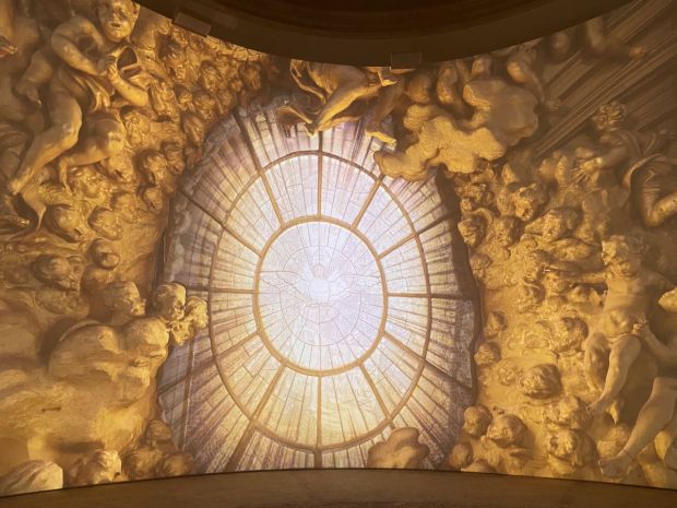 Images from the new artificial intelligence enhanced exhibit in St. Peter's Basilica in partnership with Microsoft.
