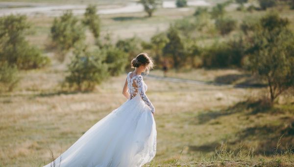 Young charming bride