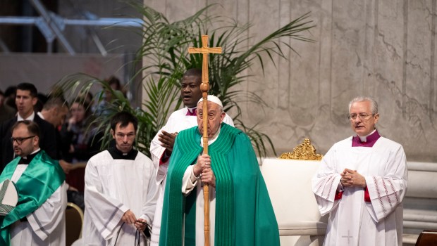 Pope Francis presided over a Mass for the World Day of the Poor at St. Peter's Basilica in Vatican City on November 17, 2024