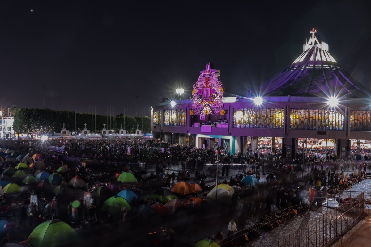 12.3 peregrinos en la basilica de guadalupe en 2024