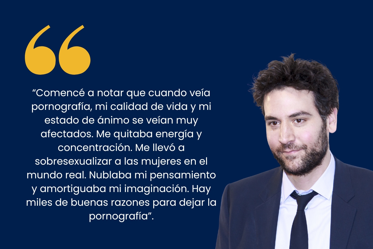 Josh Radnor en contra de l apornografía