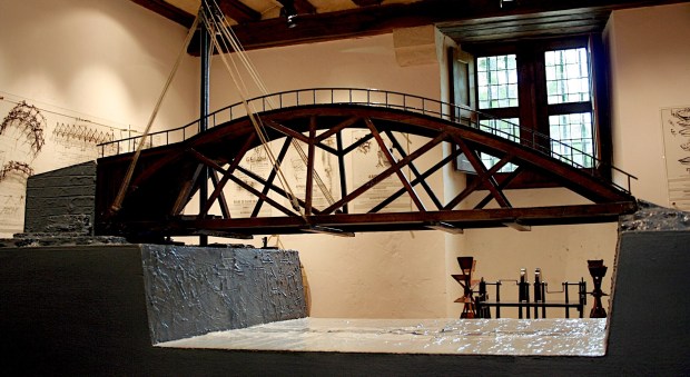 Da Vinci bridge design recreation Clos Luce