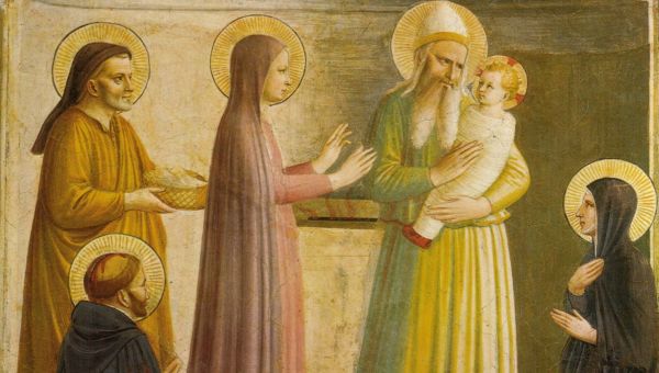PRESENTATION-JESUS-AU-TEMPLE-FRA-ANGELICO-TABLEAU-DOMAINE-PUBLIC