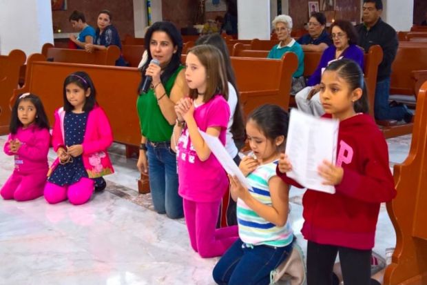 Rosa María in Church