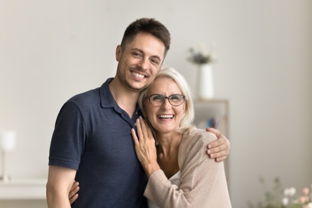 son and mother