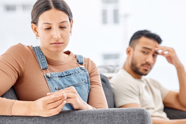 sad couple