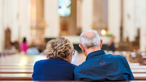 couple in the church